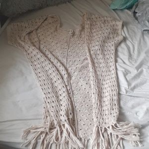Tan cardigan